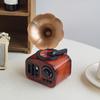 Gramophone Music Box Novel Plastic Gift for Housewarming Desktop Decor Office Adorn Decorative Vintage Delicate Adornment