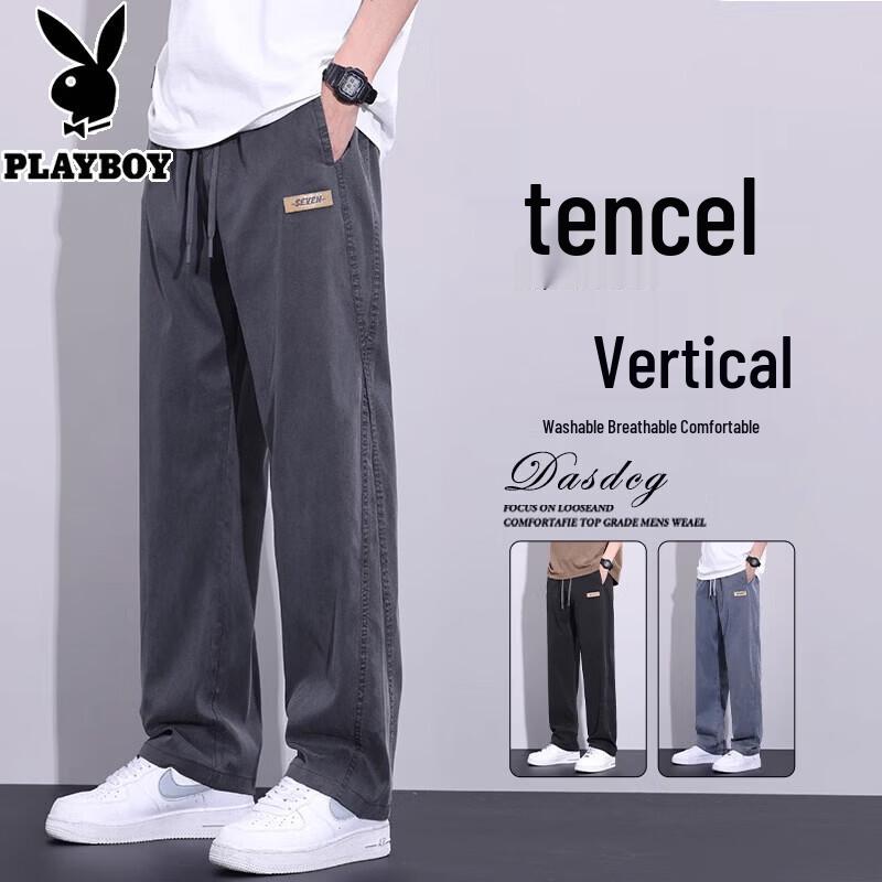 Playboy Men s Tencel Wide-Leg Jeans L