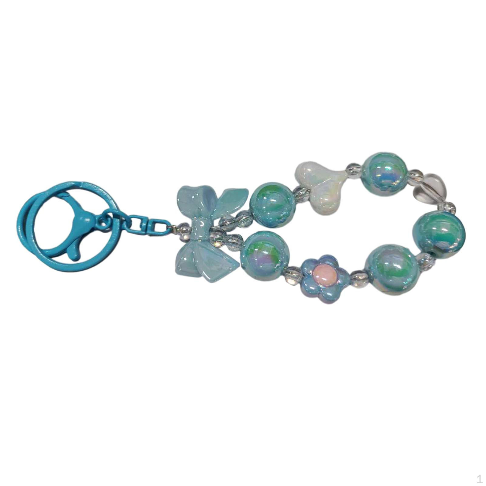 Браслет-ключ из бисера Автомобильная подвеска Кольца из бисера Карнавальные призы белый — фото 11