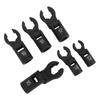 6PCS Crows Foot Wrenches 1 2 3 8 Inch Drive 6 Point Socket 180 Degree Flexible Head Fuel Line Wrench Set 12mm 14mm 16mm