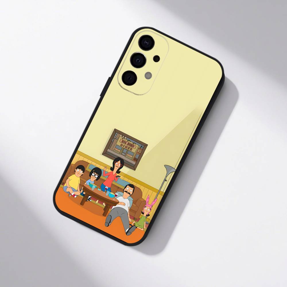 Anime B-Bobs B-Burgers Shockproof Phone Case For Samsung S25,S24,S21,S22,S23,S30,Ultra,S20,Plus,Fe,Lite,5G Black Cover