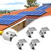 4pcs Solar Panel Clamp Roof Mounting Bracket Photovoltaic Panel Fixing Clips For House RV Boat Solar Racking Accessories