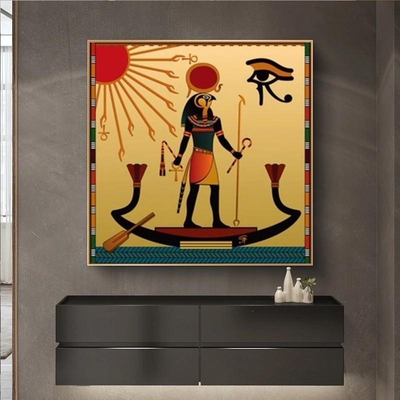 Abstract Scarab Egypt God Canvas Paintings Ancient Egypt Posters and Prints Wall Picture for Living Room Wall Decoration Cuadros