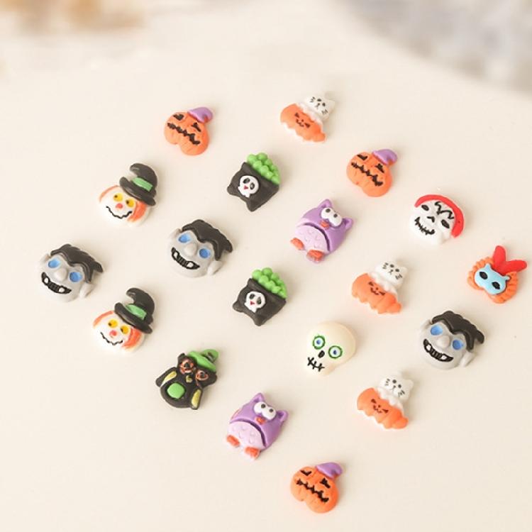 Nail Art Decoration Resin Halloween Nail Charms DIY UV Gel Design Ornaments