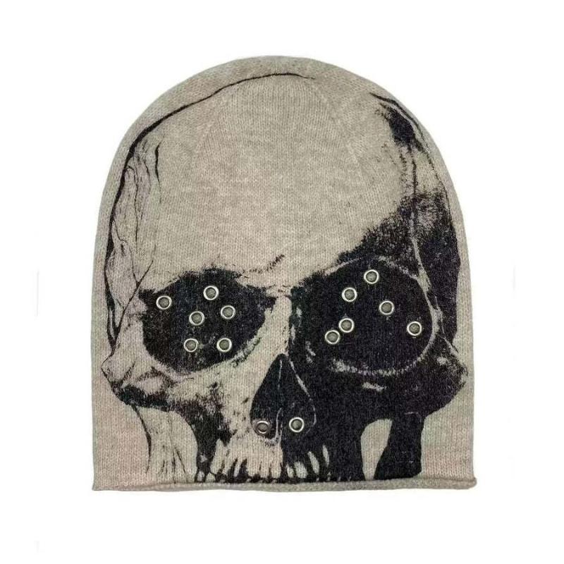 

Модная повседневная шапка-пуловер с принтом черепа в стиле европейского и американского хип-хопа для мужчин и женщин Onesize