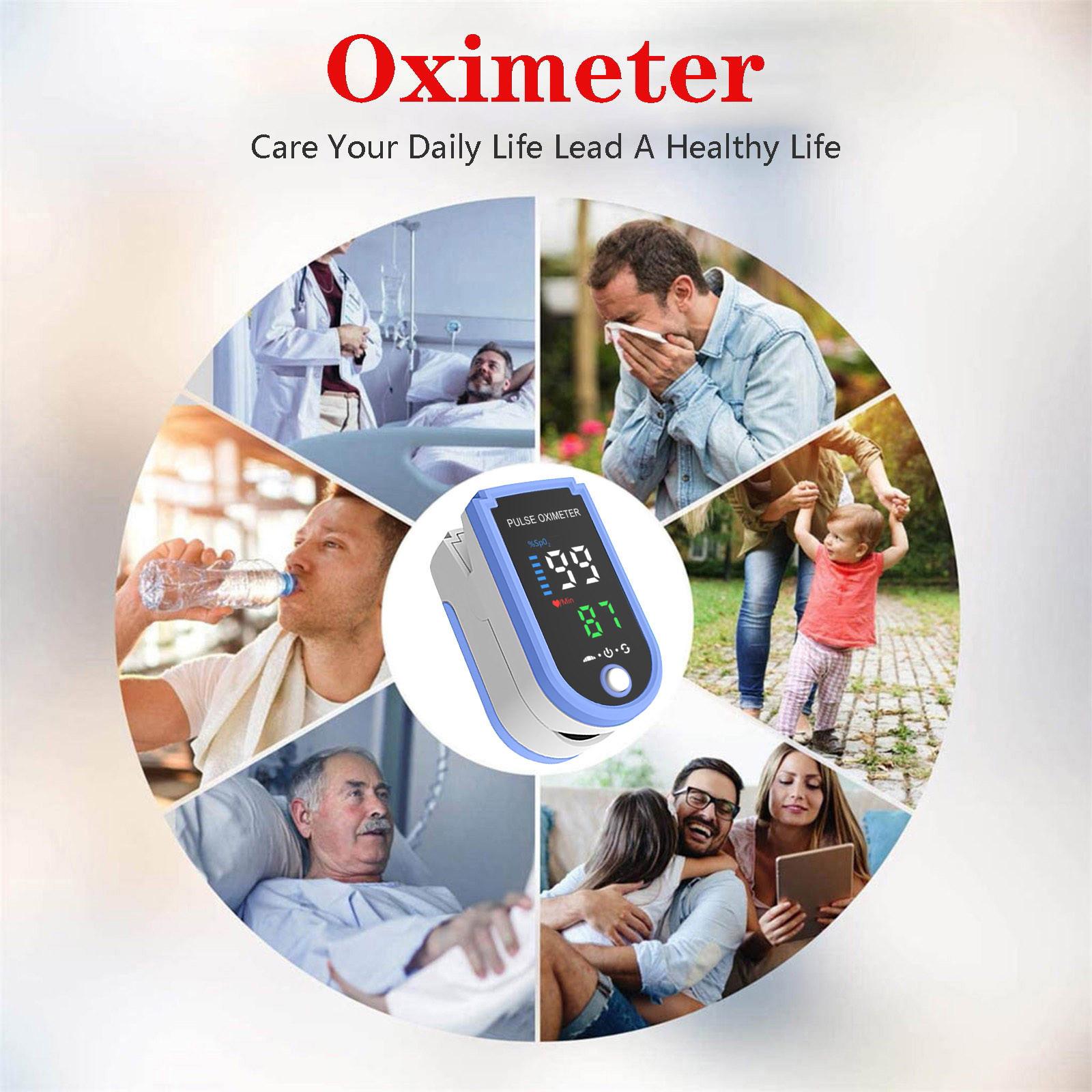 Чтение монитора насыщения крови кислородом кончика пальца с экраном СИД One Size — фото 3