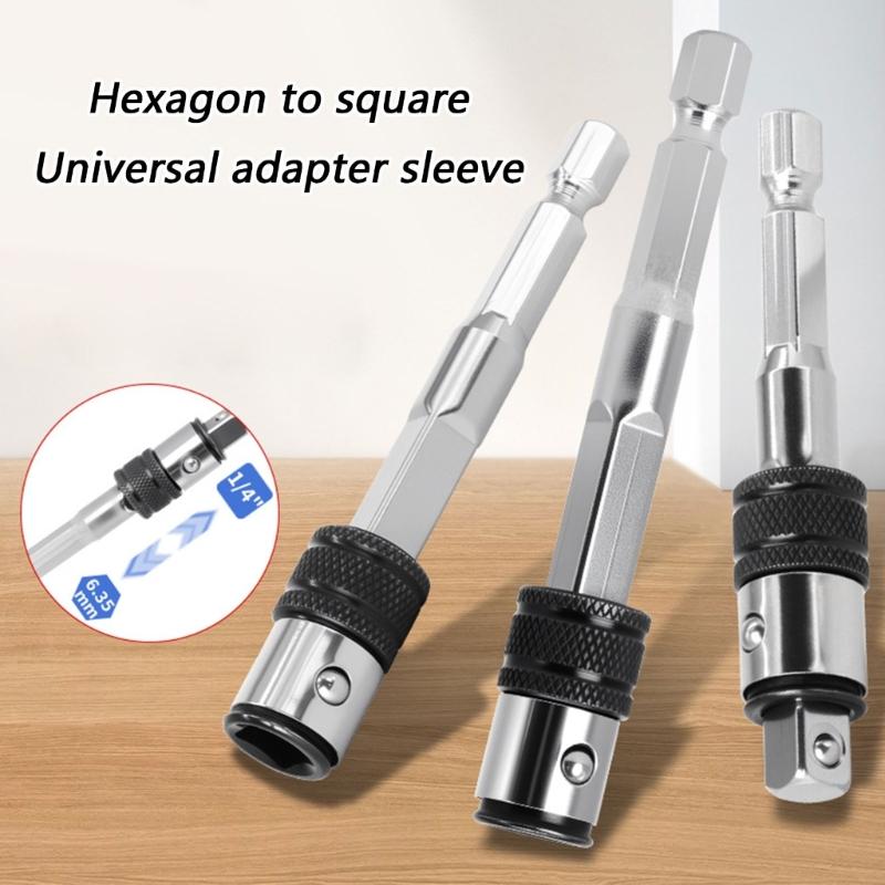 Professional 1/4 Inches Hex Shank Drill Bit Holders Adapter With Fast Change Design Suitable For Power Drills And Driver