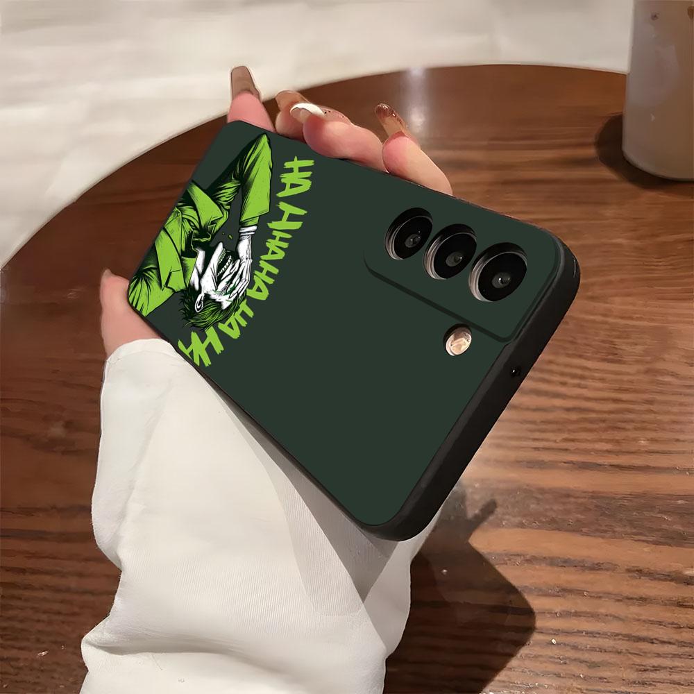 Happy F-Face J-Jokers Phone Case For Samsung S26 S25 S24 FE S23 S22 S21 Plus S20 Ultra Note20Ultra Black Soft Shell