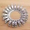 Multi-Clip Windproof Stainless Steel Drying Rack for Clothing and Socks