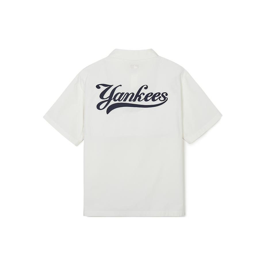 New MLB New York Yankees SS24 Shirt Unisex Ecru 3AWSV0343-50WHS