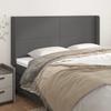 VidaXL Headboard with Ears Grey 203x16x118-128 Cm Faux Leather3119412
