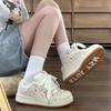 Cranberry low-top skateboard bread shoes women's ins trendy student color matching versatile casual shoes 2025 autumn new
