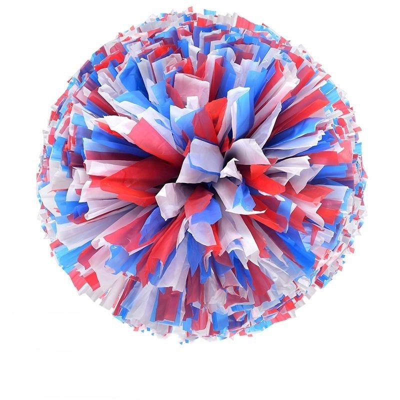Bunte Cheerleading-Pom-Poms für Mädchen und Kinder, Finger-Cheerball, Schwarz und Blau, Gold, Silber, Rot, Grün, Tanz-Cheerleading-Zubehör