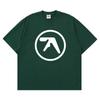 Men T-Shirt Aphex Twin Shirt 100% Cotton Print Oversized Y2k Streetwear Tees Short Sleeve Tops Korean Fashion Aesthetic Clothing