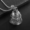 Symbolic Riders Keychain Wing Wheel Bells Keyring with Protective Bells Charm Lightweight Rustproof Metal Car Accessory