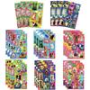 8 Sheetsset Funny Cute Cat Dog Puzzle Animals Stickers Kawaii Decals Scrapbooking Luggage Laptop Skateboard Sticker Toy