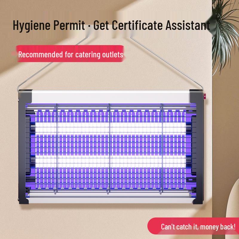 Wall-Mounted Electric Mosquito and Fly Killer for Hotels, Restaurants, and Outdoor Use