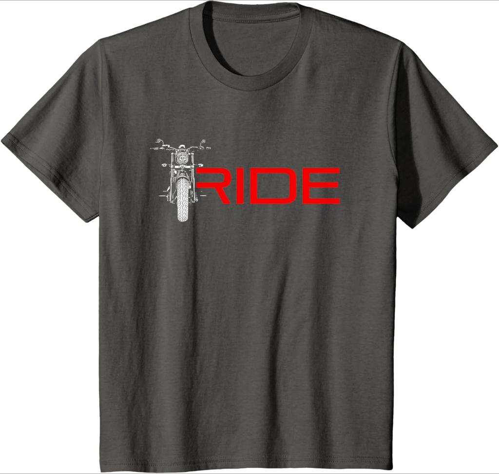 Motorradmuster Design 100% Baumwolle Sommer Rundhals Kurzarm Freizeit Bedrucktes Herren T-Shirt