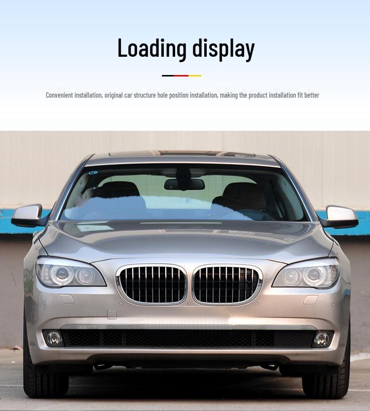 Manshi Electroplated Front Bumper Strip for BMW F02: Fits 730Li, 740Li, 750Li