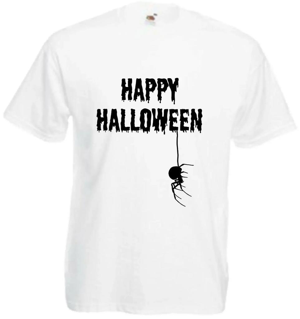 Cool Insects Spooky Scary Happy Halloween Spider Gift T-Shirt 100% Cotton O-Neck Short Sleeve Casual Mens T-shirt Size S-3XL