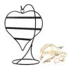 Elegant 50 Slot Heart Shape Earring Rack Jewelry Showcase Desktop Organizers for Ear Studs Chains Store Display Home
