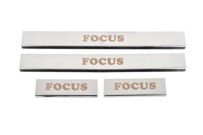 Door Sills Carmos (4 Pcs, Stainless Steel) for Ford Focus IV 2018-