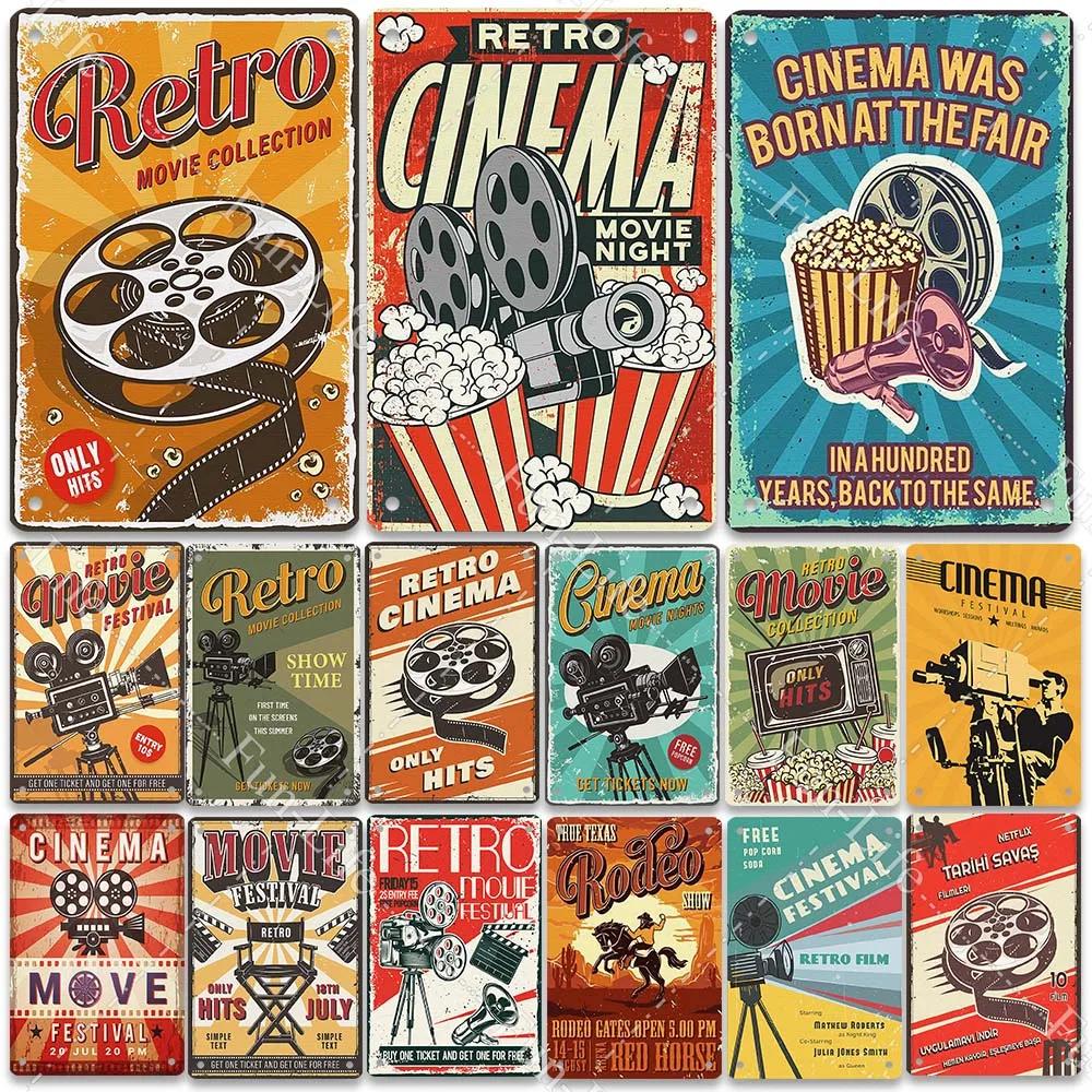 Feature Movie Vintage Posters Show Metal Tin Sign Retro Plaque Cinema Decor Hobby Bedroom Wall Decoration x cm