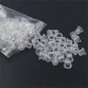 100pc S/M/L Plastic Disposable Microblading Tattoo Ink Cups Permanent Makeup Pigment Clear Holder Container Cap Tattoo Accessory