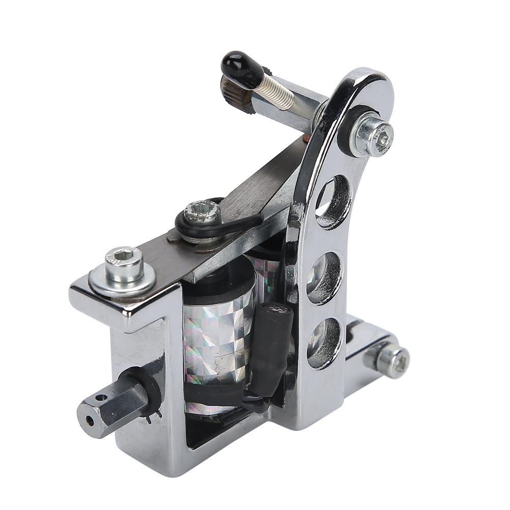 

10 Оборотов Катушки Машинка Профессиональная Лайнер и Шейдер Машинка для Татуировки Боди-арт(Золото ) серебряный