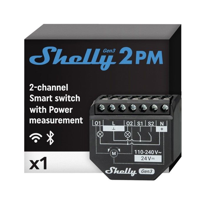 Module d'Automatisation Shelly 2PM Gen3