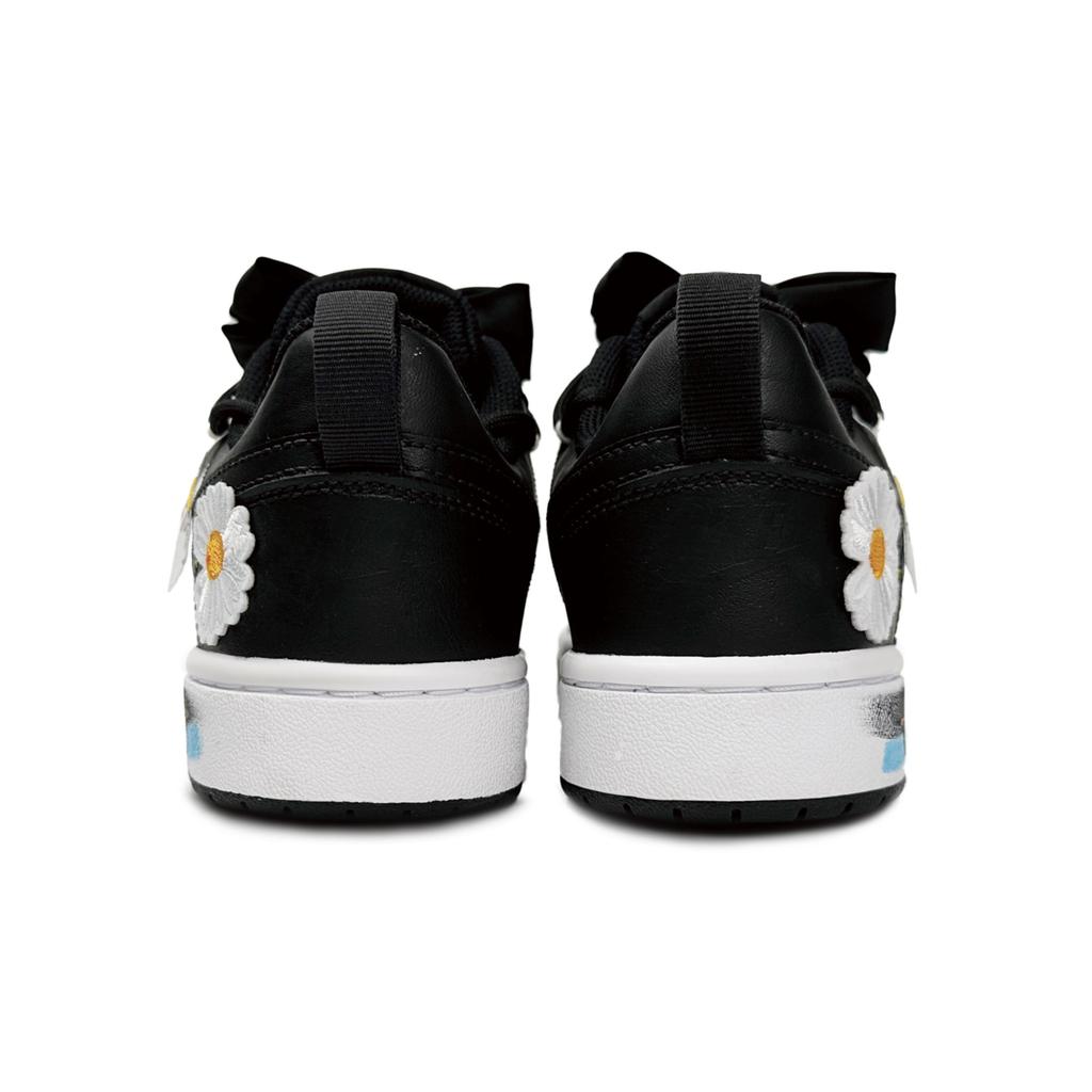 Nike Court Borough Low 2 Low top Skateboard Shoes GS Black White BQ5448-115(Team11-)
