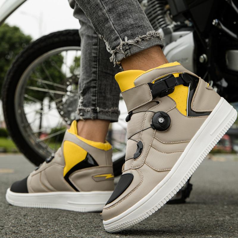 New Motorcycle Shoes, Cycling Shoes for Both Men and Women, All-season Board Shoes for Motorcycle Travel Equipment