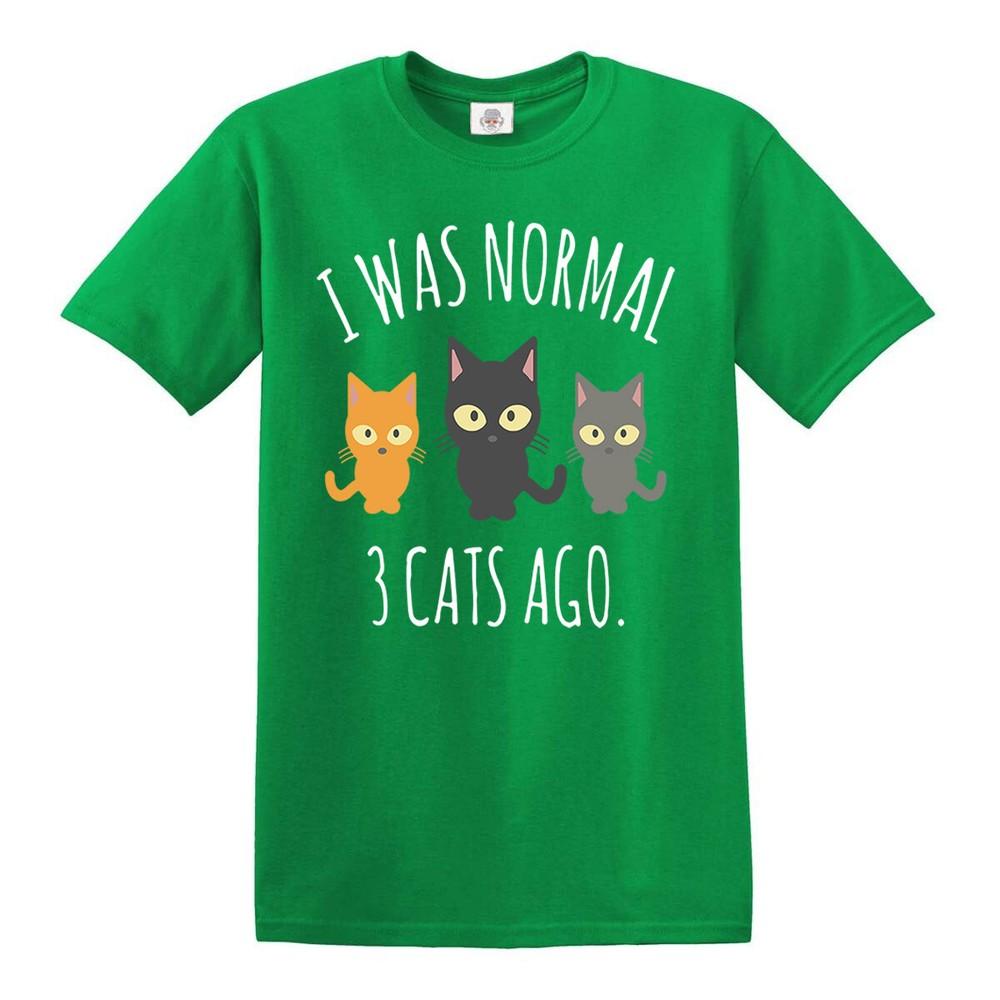 Funny tshirt i was normal 3 cats ago funny mens ladies tshirt kitten cat party 2XL