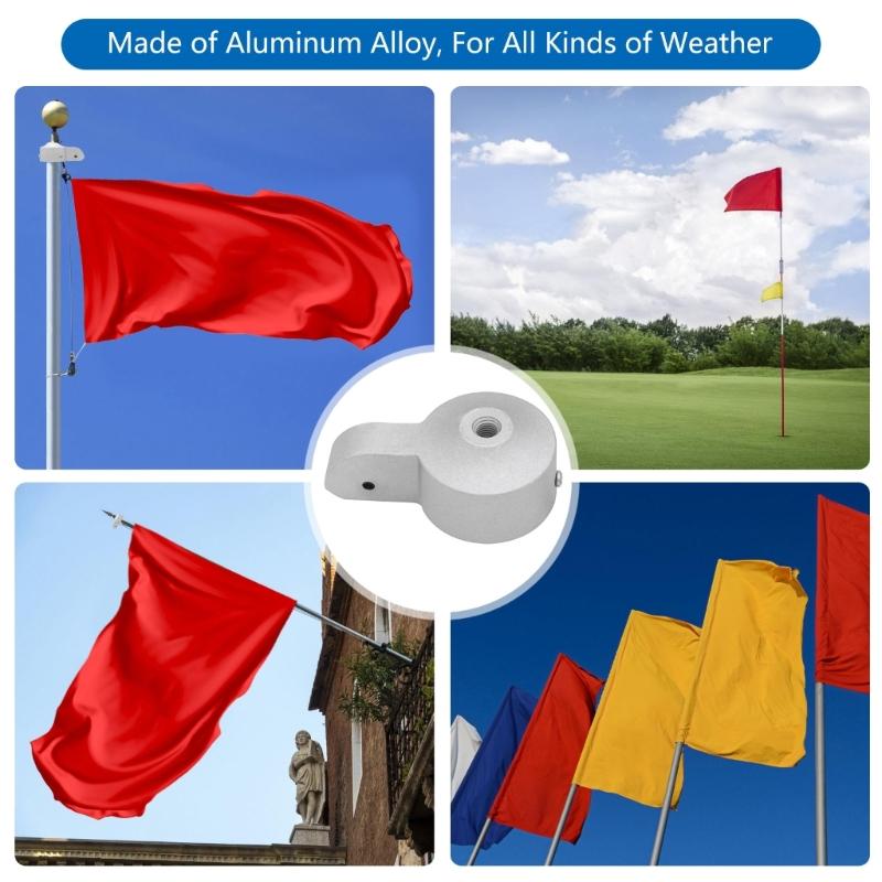 Outdoor Large Flagpole Chesses Hat Parts Repair Caps Replacement Tool Accessories Truck Pulley Metal Poles Caps Accessories