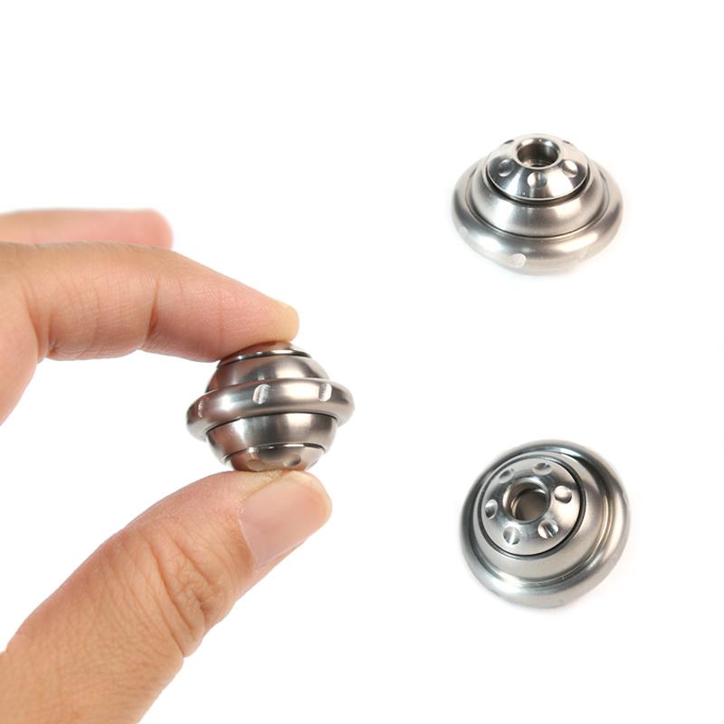 UFO Shape Knife Drop Fingertip Gyro Pendant Adult Fidget Toy Paracord Rope Decompression Toys Edc Stainless Steel Accessory