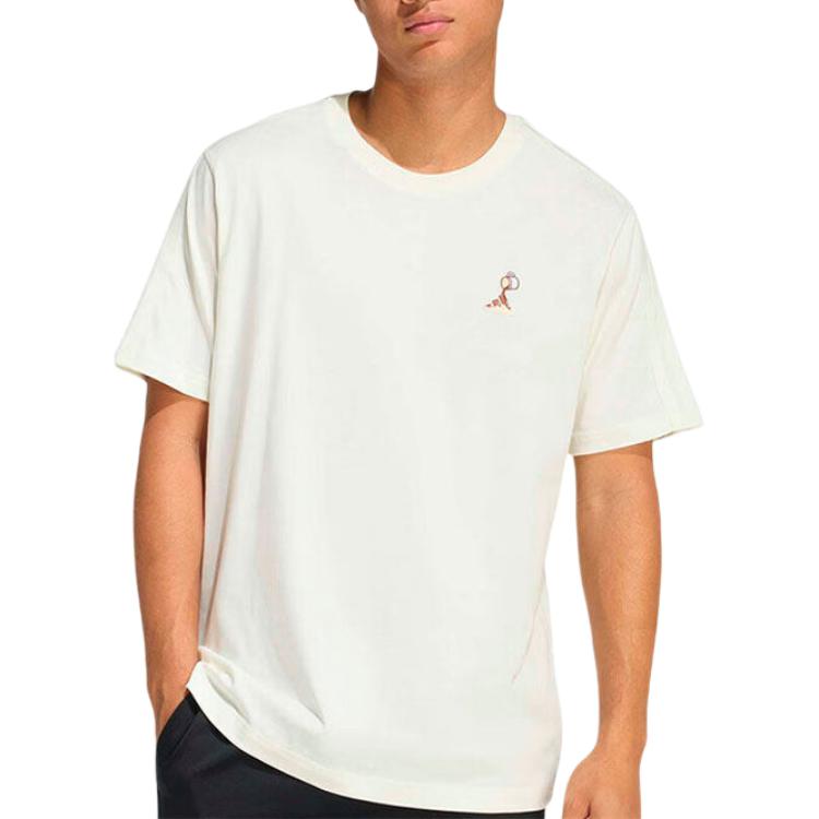 Adidas Round Neck Pullover Comfortable Sports Casual Short Sleeve T-Shirt Men Tops KB4845