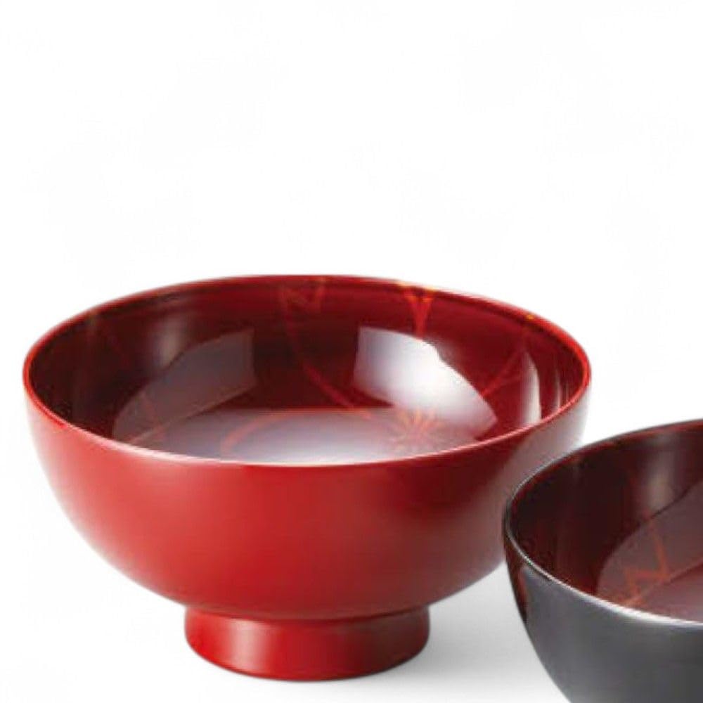 J-kitchens Set of 2 Lacquerware Bowls, Hand-Painted, Made in Japan, PID-529081