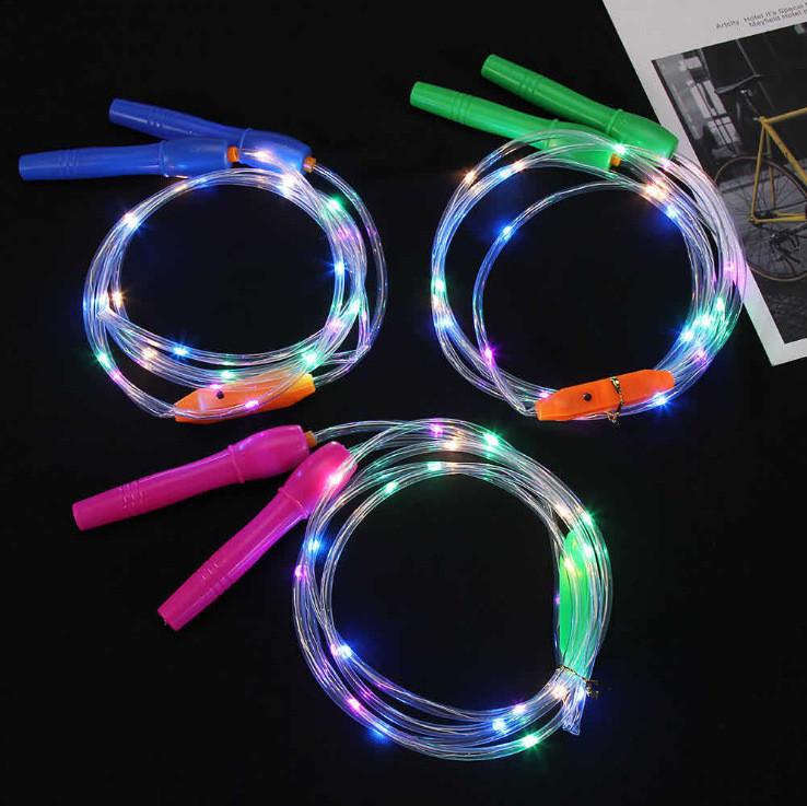 Neon Fluorescent Jump Rope For Fat Burning And Cardio Workouts With Nightlight Effect For All Ages