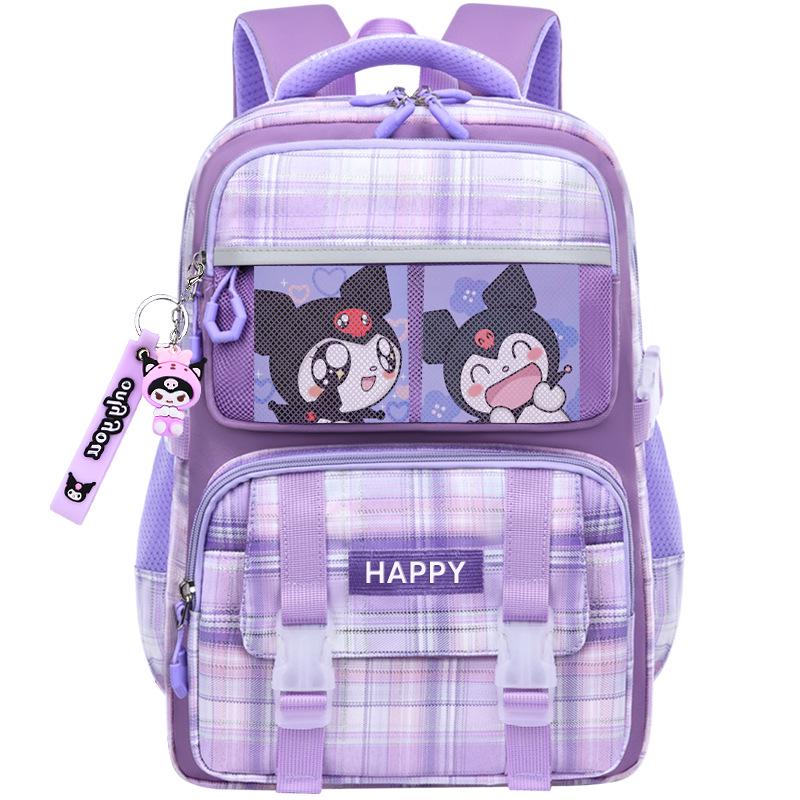 Lightweight Backpack for Girls Grades 1-9: Large Capacity, Spine Protection, Load Reduction