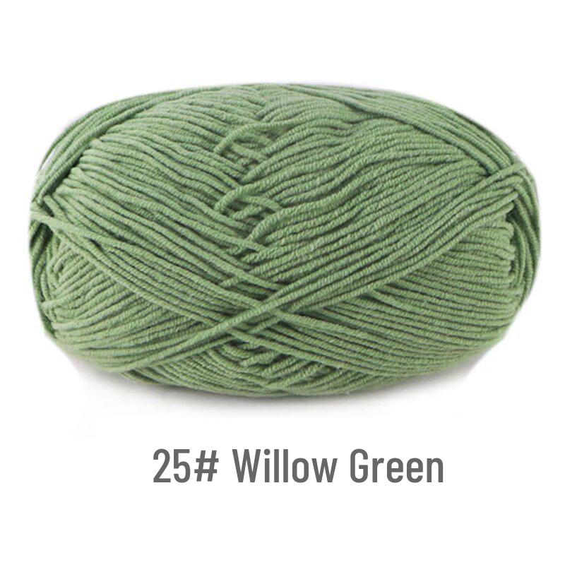 Su He 4-Strand Milk Cotton Combed Yarn for Hand-Knitting Baby Sweaters