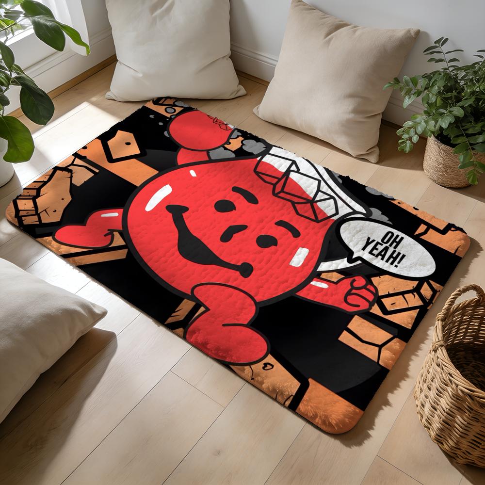 OH Yeah Meme Funny Floor Mat Soft Flannel Absorbent Mat Non-Slip Rug Home Bedroom Bathroom