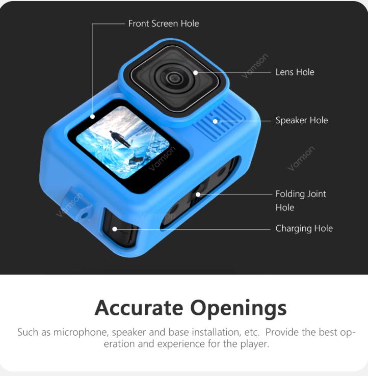 Silikonové ochranné pouzdro pro akční kameru Gopro Hero 13 Všestranná ochrana Silikonové pouzdro pro příslušenství GoPro Hero 13