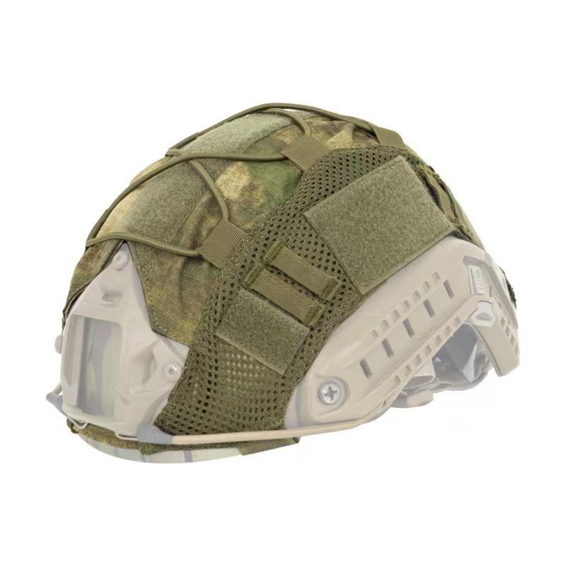 Taktischer FAST Helmüberzug Tarnnetz Airsoft Paintball Outdoor Survival Ausrüstung Leicht Atmungsaktiv Verstellbare Passform