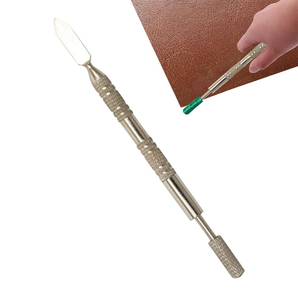 1pc DIY Leather Double Head Edge Oil Gluing Dye Painting Pen Applicator Stick Speed Paint Roller Tool Leather Craft Tools