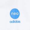 Adidas Neo Alphabet Cartoon Print Round Neck Casual T-Shirt Men Tops White HS6806