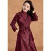 Kabei'er Women's Chic British Style Long Trench Coat
