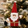 New Christmas Ornaments Santa Claus Reindeer Figurines Creative Gift Box Dolls Christmas Tree Pendants European