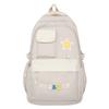 Large Capacity Schoolbag Japanese Simple Style Backpack Solid Color Student Bag