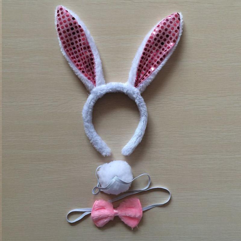 Halloween Animal Tiger Headpiece With Red Horns Demon Headband Cosplay For