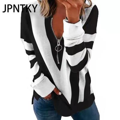 JPNTKY Damenmode Lässige Langarm Kapuzenpullover & Sweatshirts